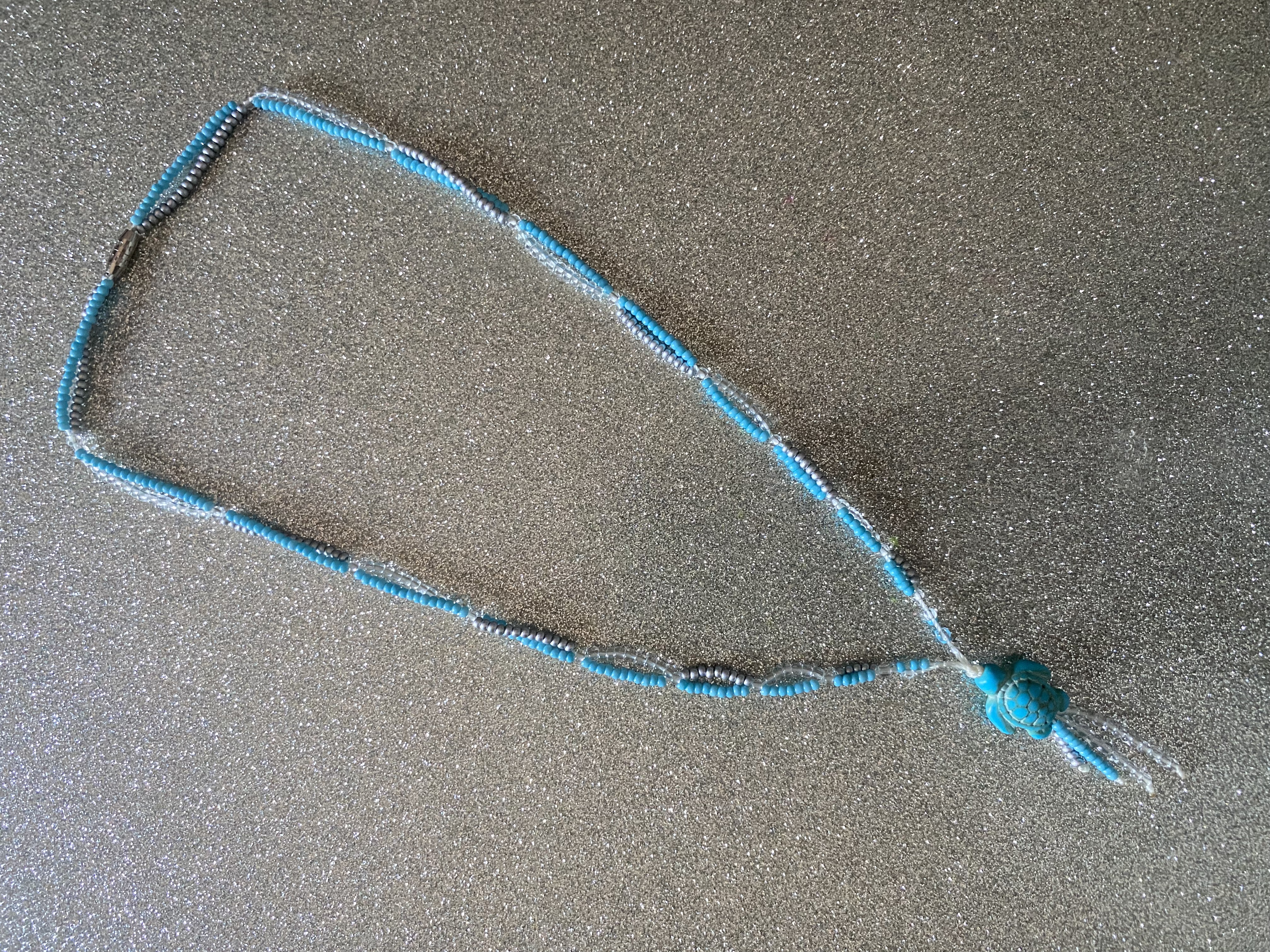 Parure tortue bleue