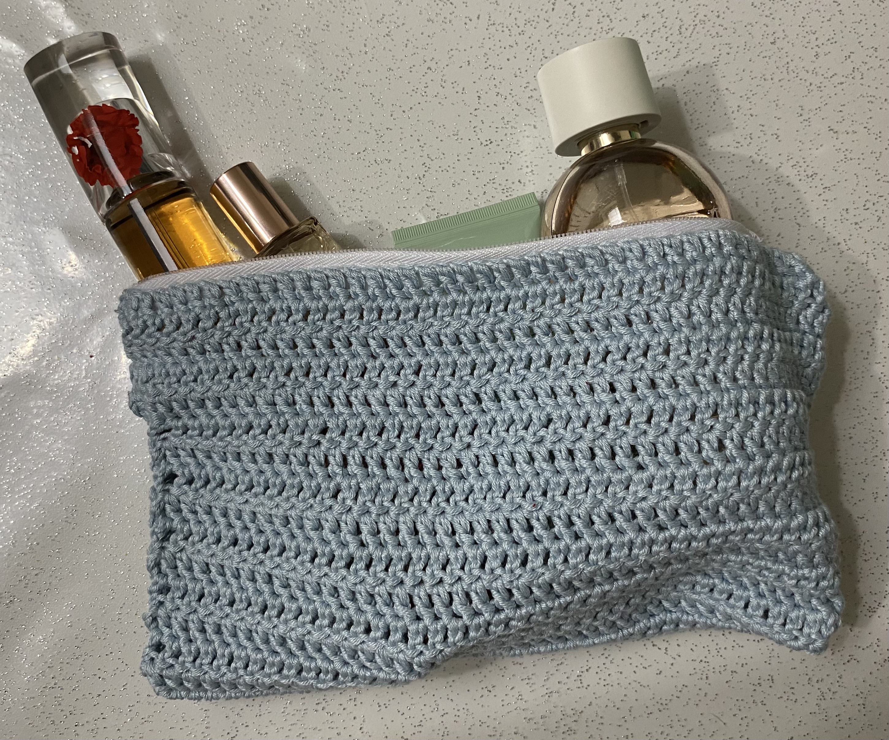 Trousse de toilette en crochet