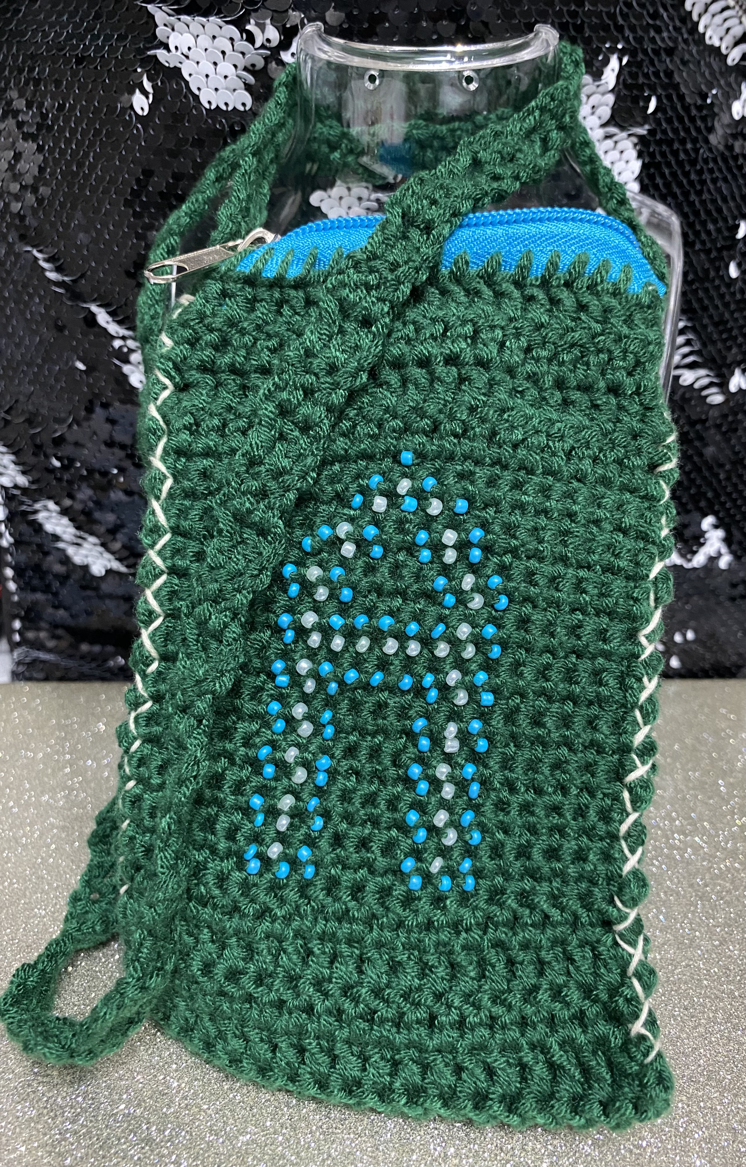 Pochette de téléphone en crochet