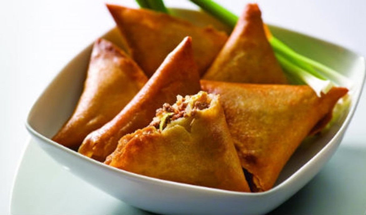 Samosas met vlees