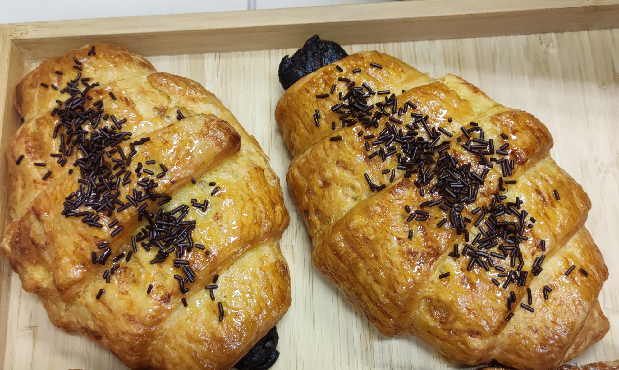 Bladerdeeg croissants