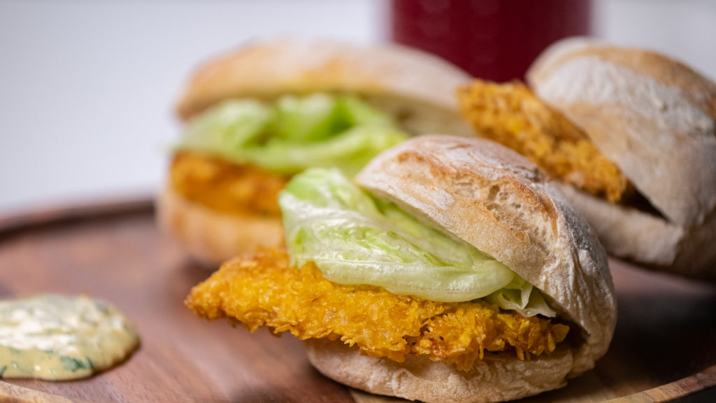 Kipschnitzel Sandwiches