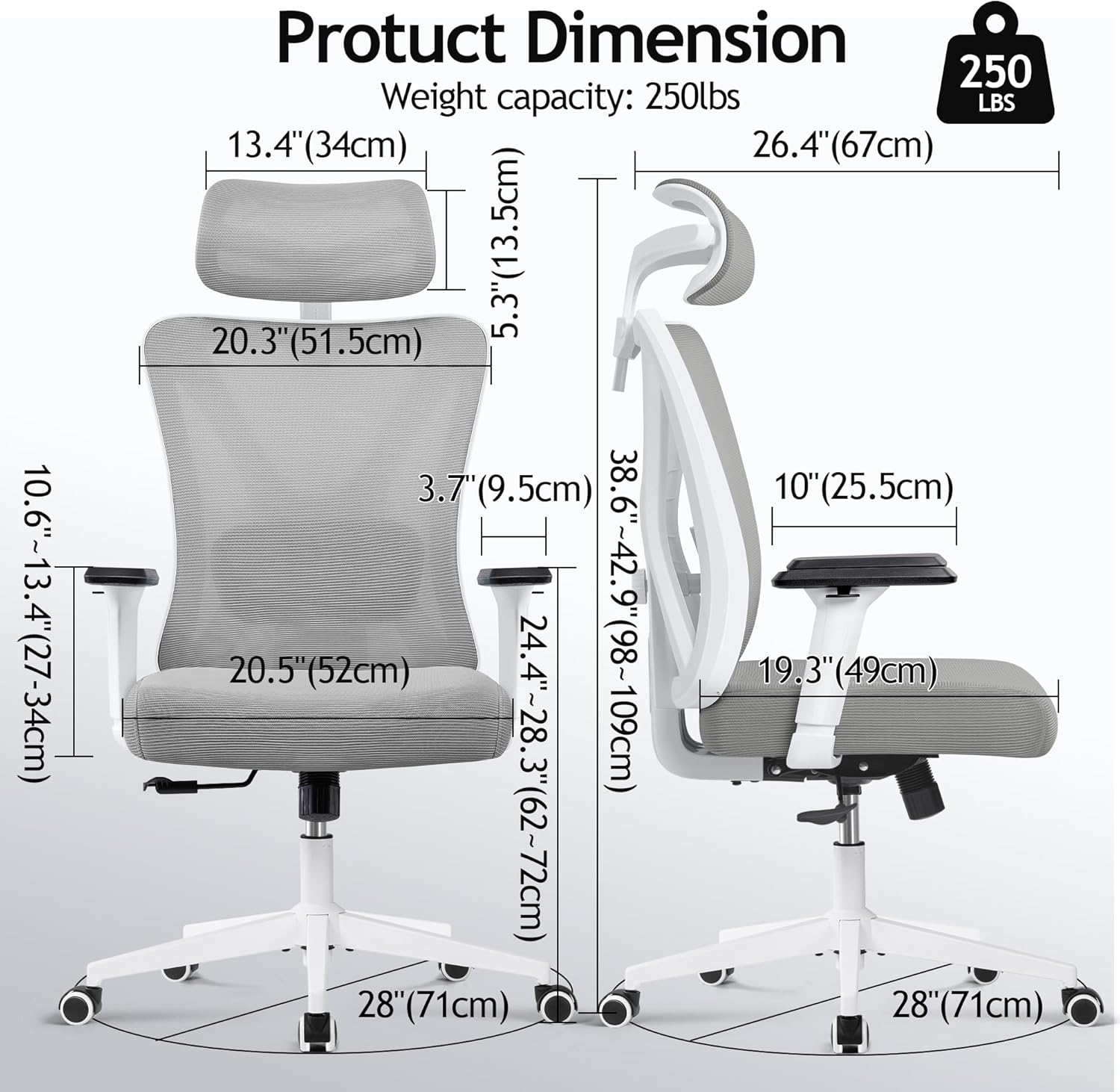 Ergonomiška biuro kėdė