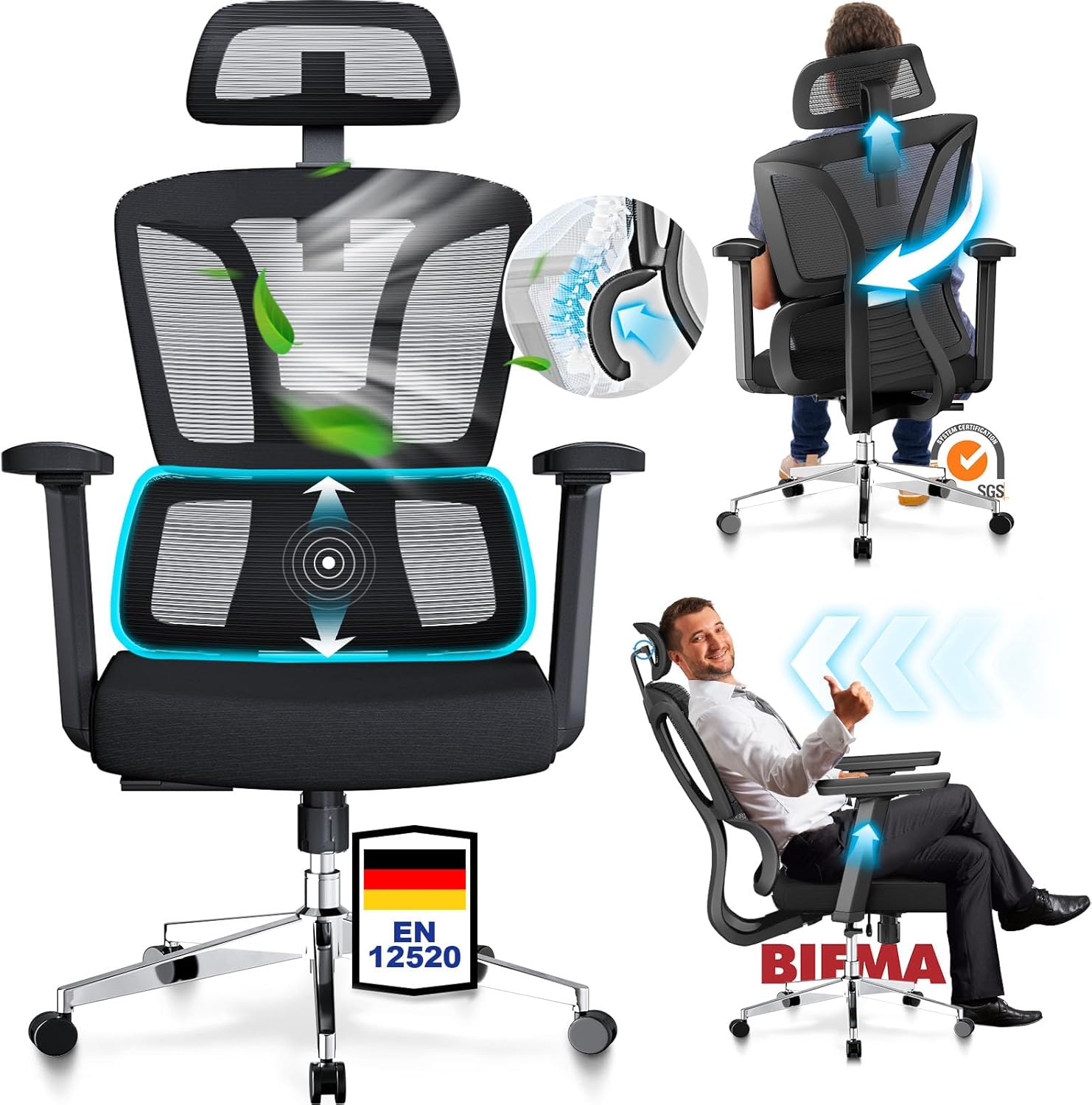 Ergonomiška biuro kėdė