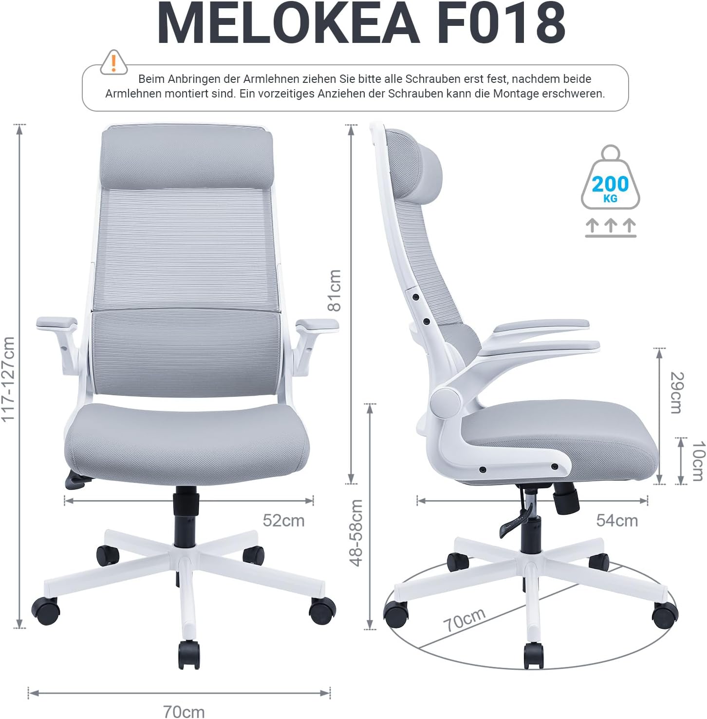 Ergonomiška biuro kėdė