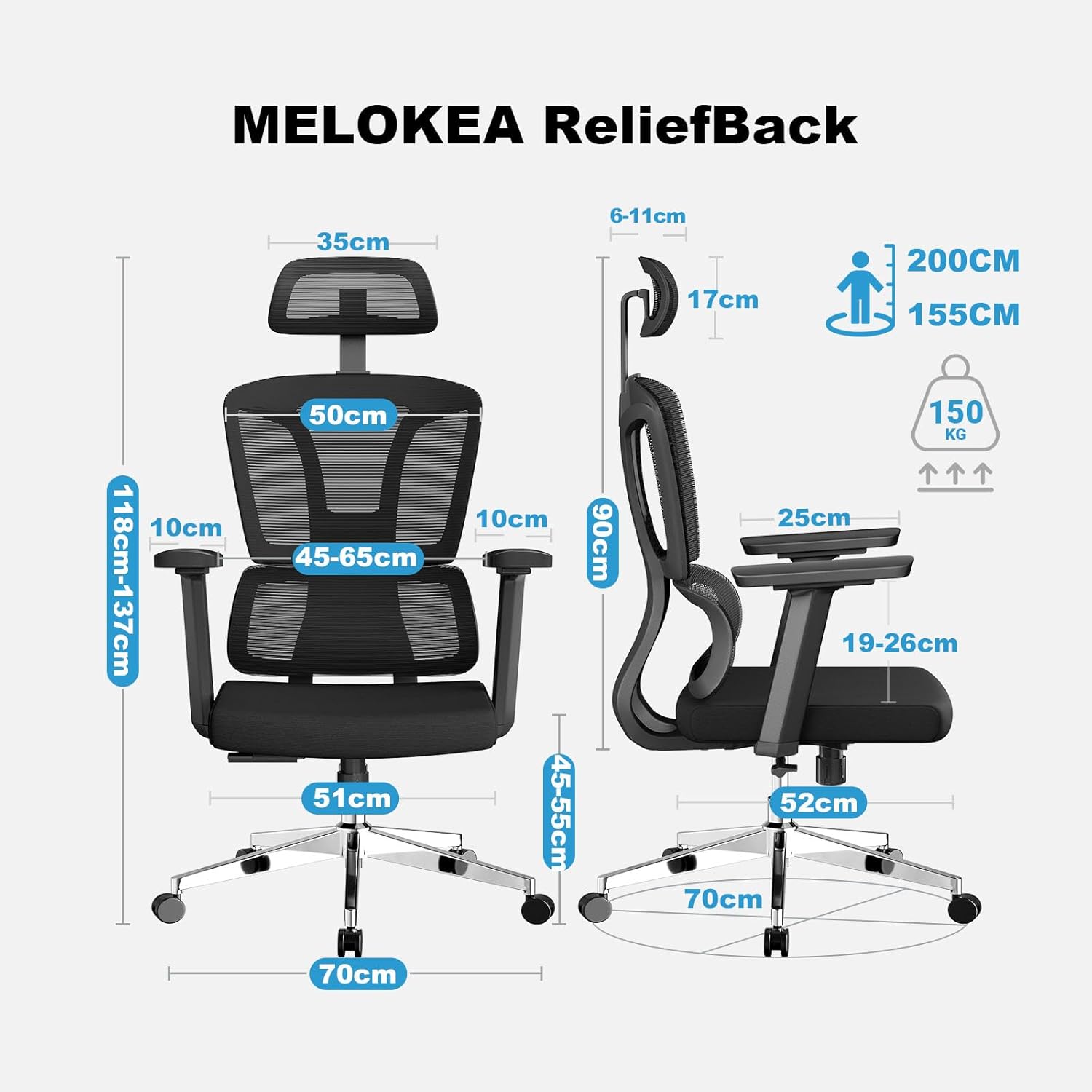 Ergonomiška biuro kėdė