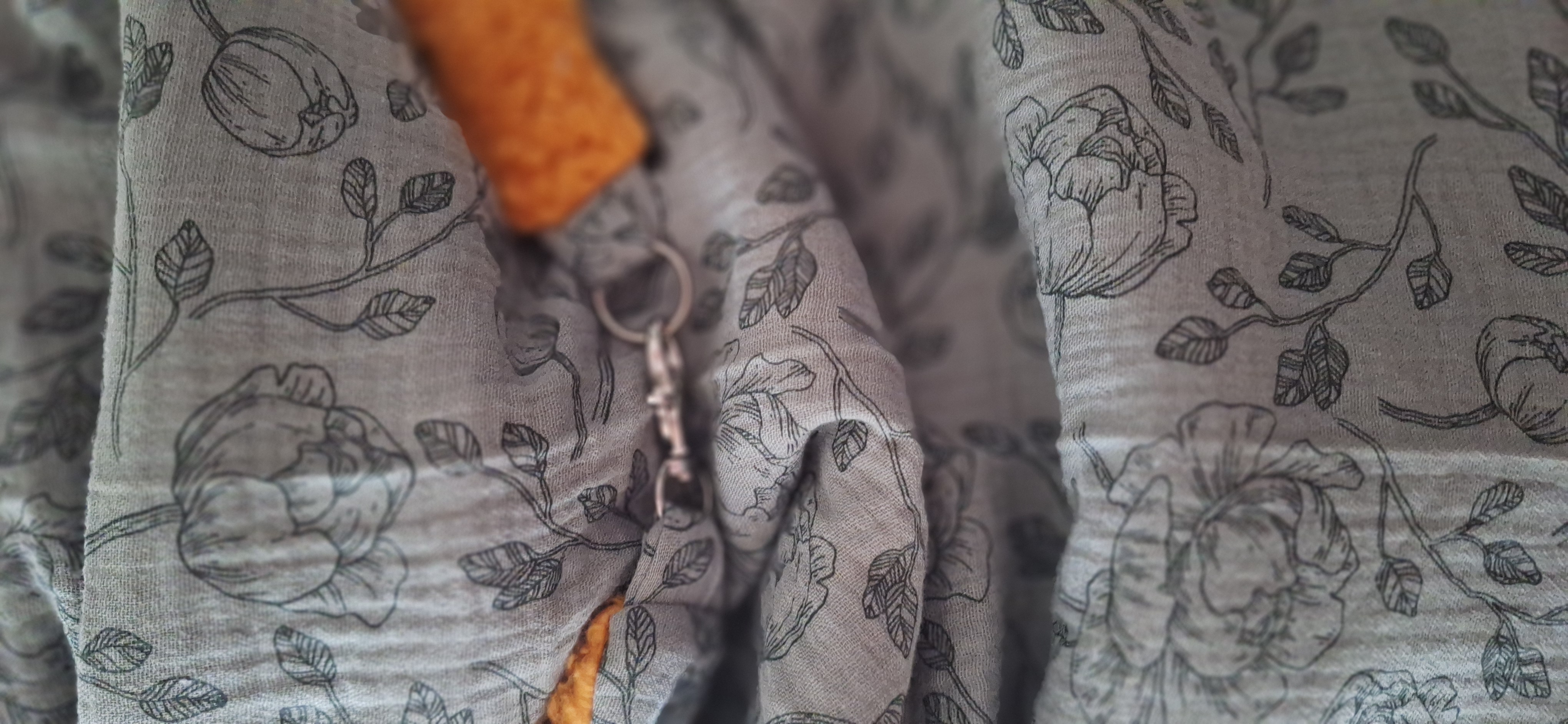 Dreiecktuch Musselin Floral