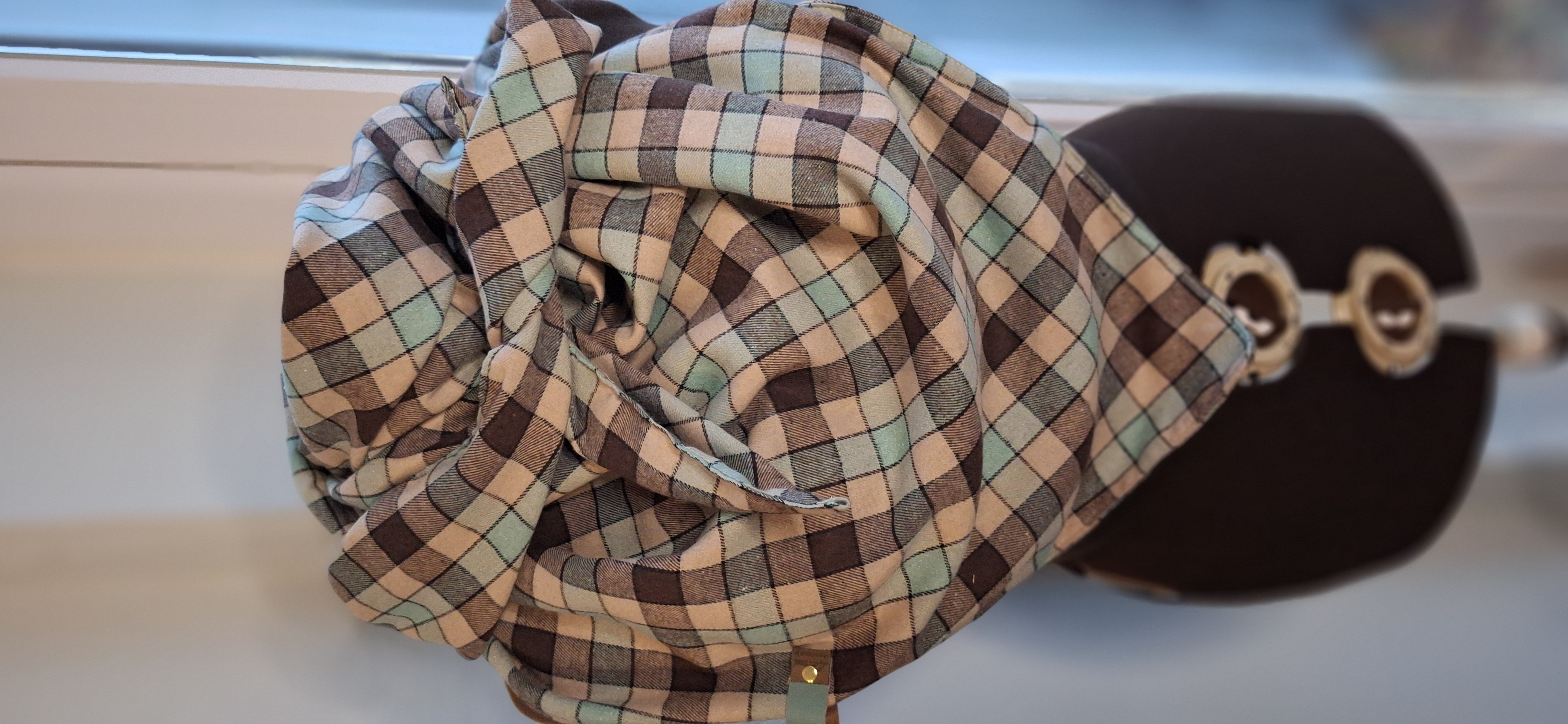 Xxl Dreiecktuch Flanell Karo Türkies