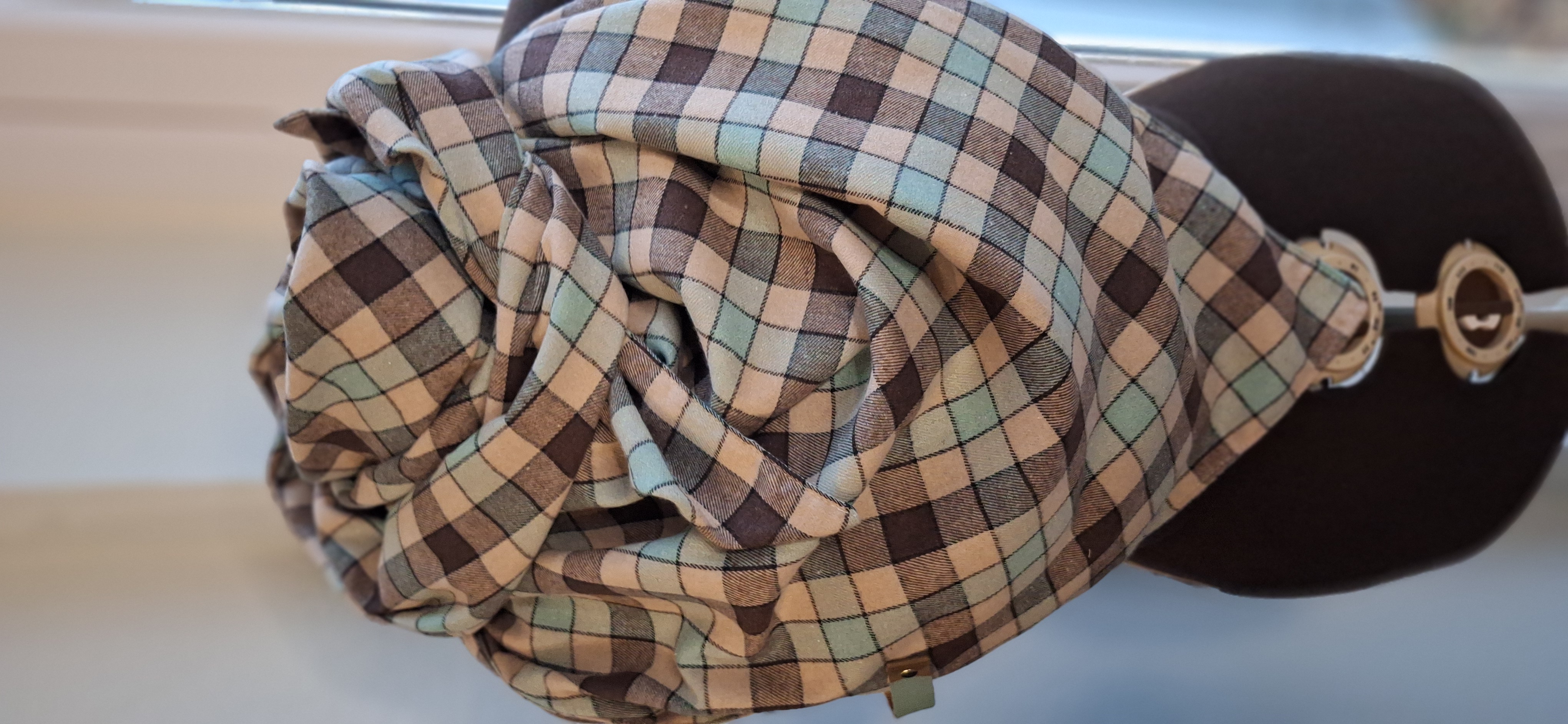 Xxl Dreiecktuch Flanell Karo Türkies