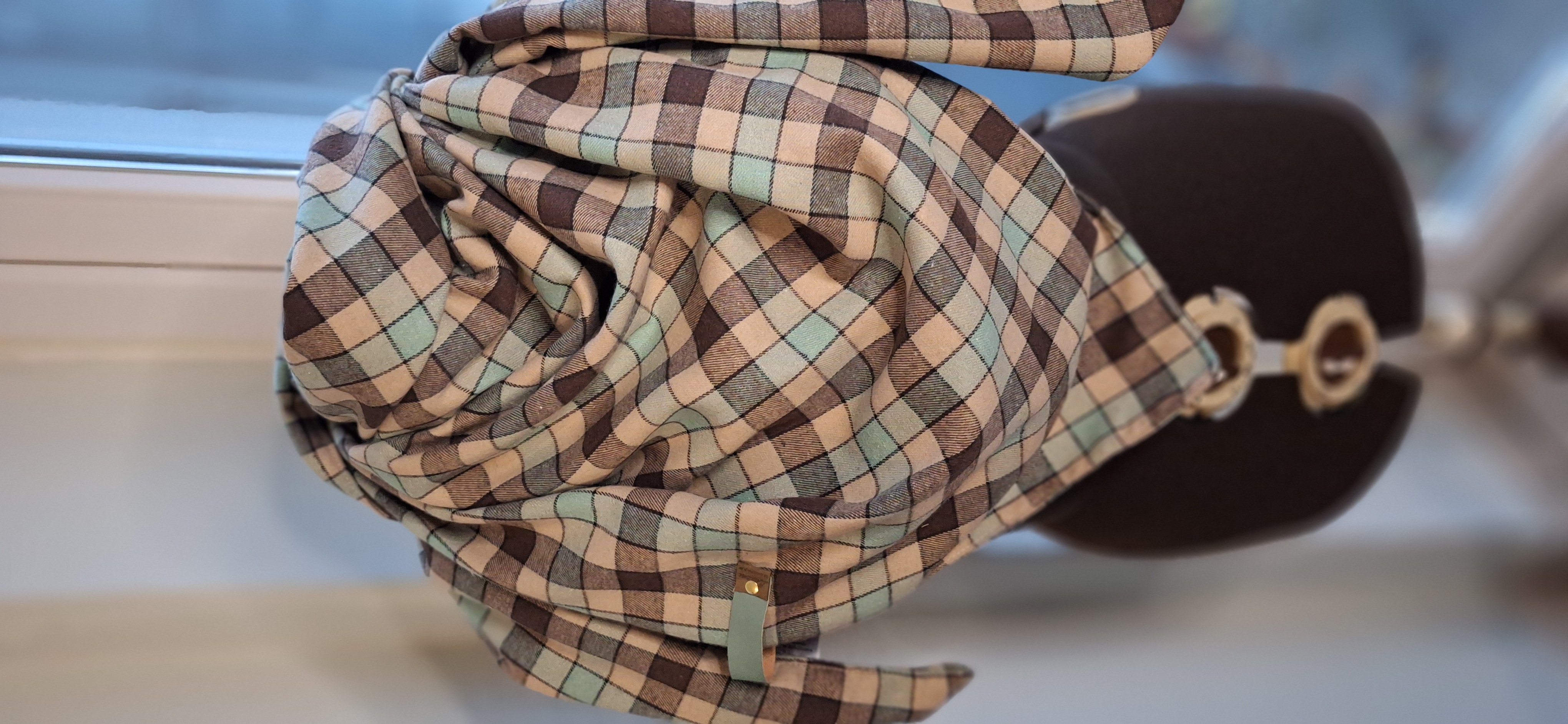 Xxl Dreiecktuch Flanell Karo Türkies