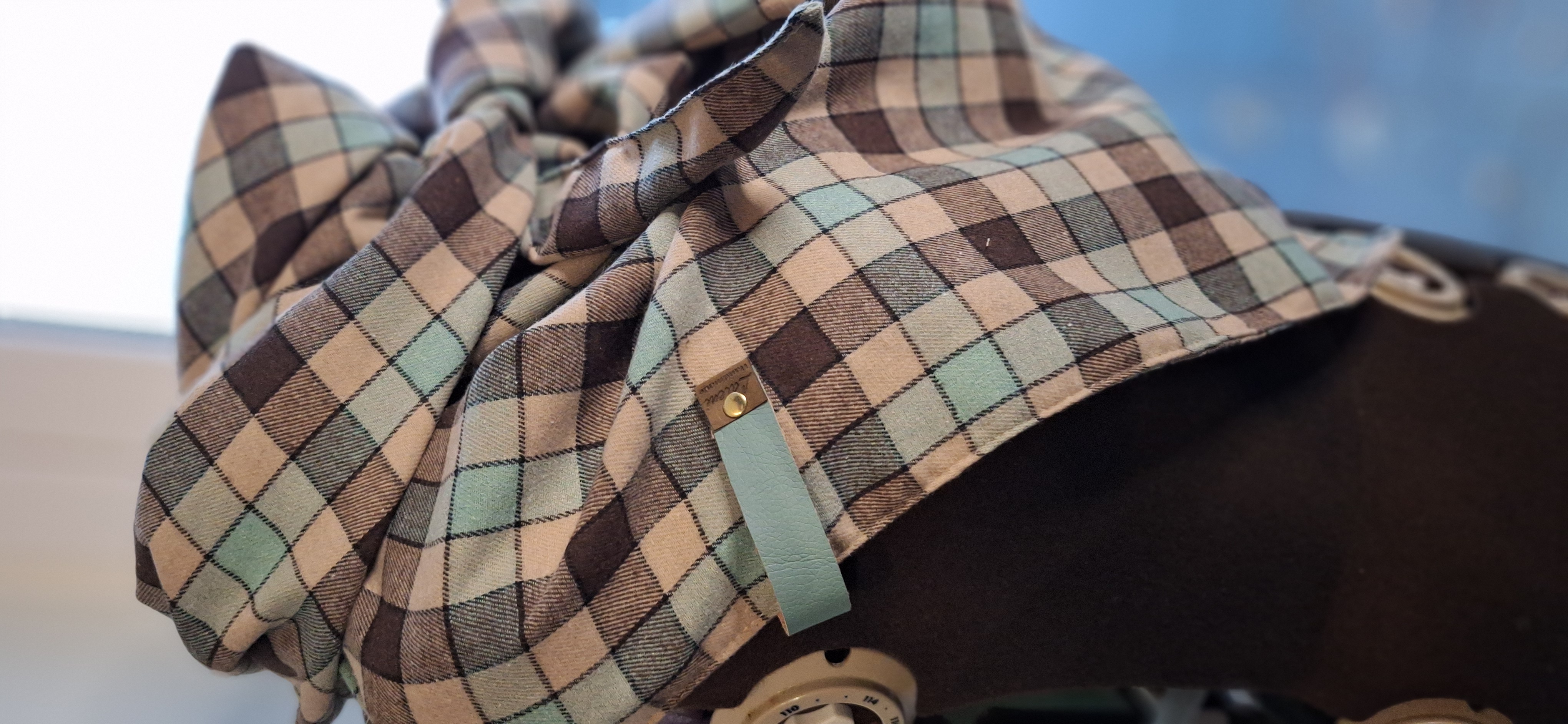 Xxl Dreiecktuch Flanell Karo Türkies