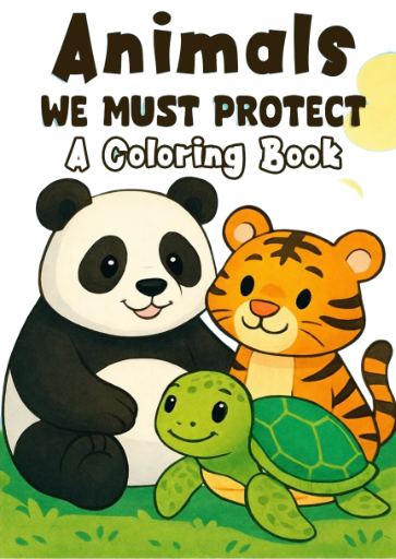 Animals We Must Protect Coloring Book