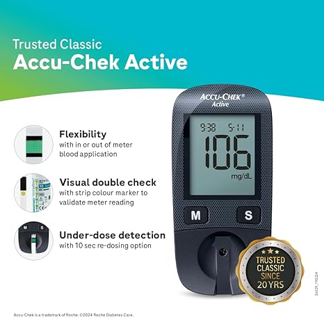 Accu-Chek Active Glucose Meter | Atiko Healthcare 