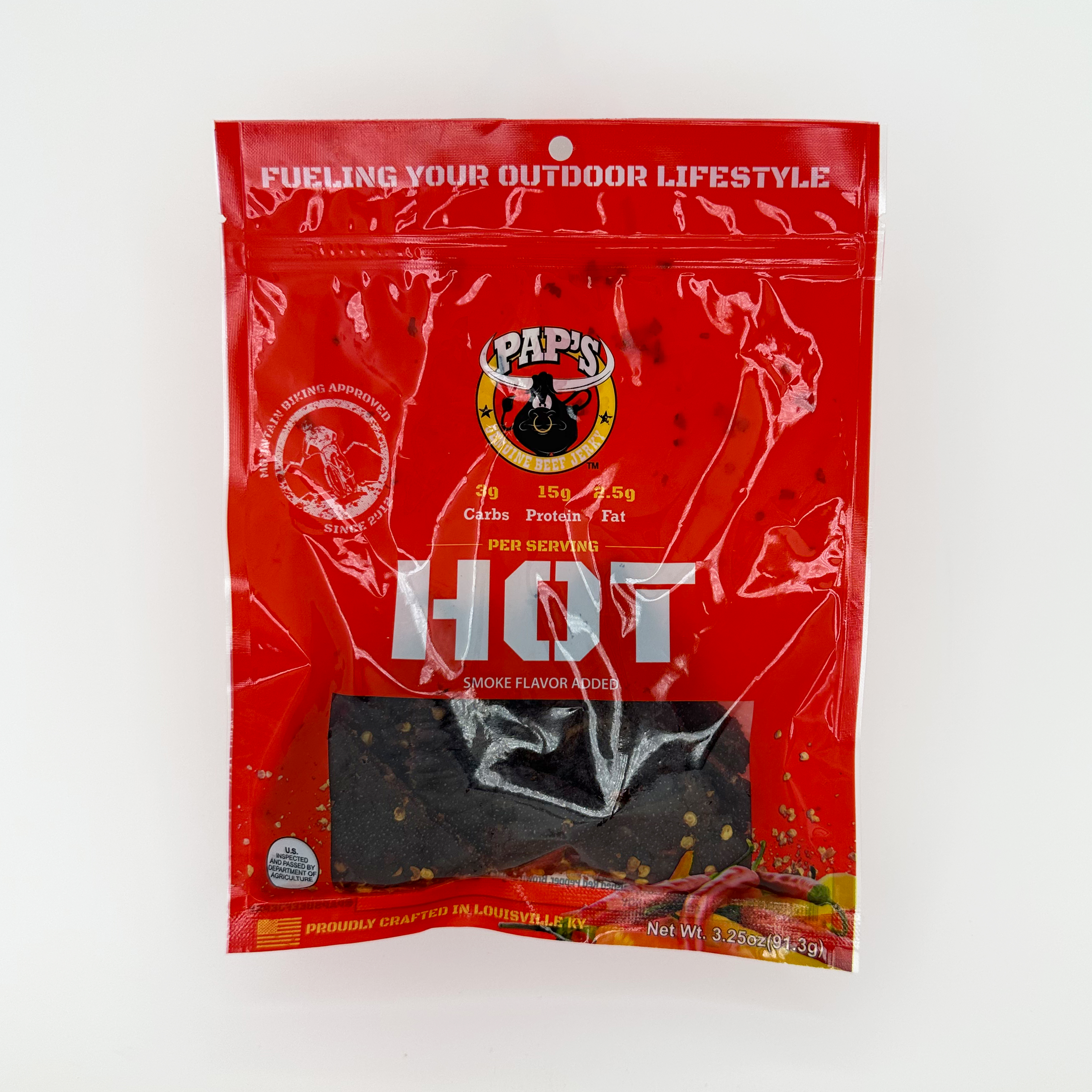 Pap's Hot Jerky - 5ct