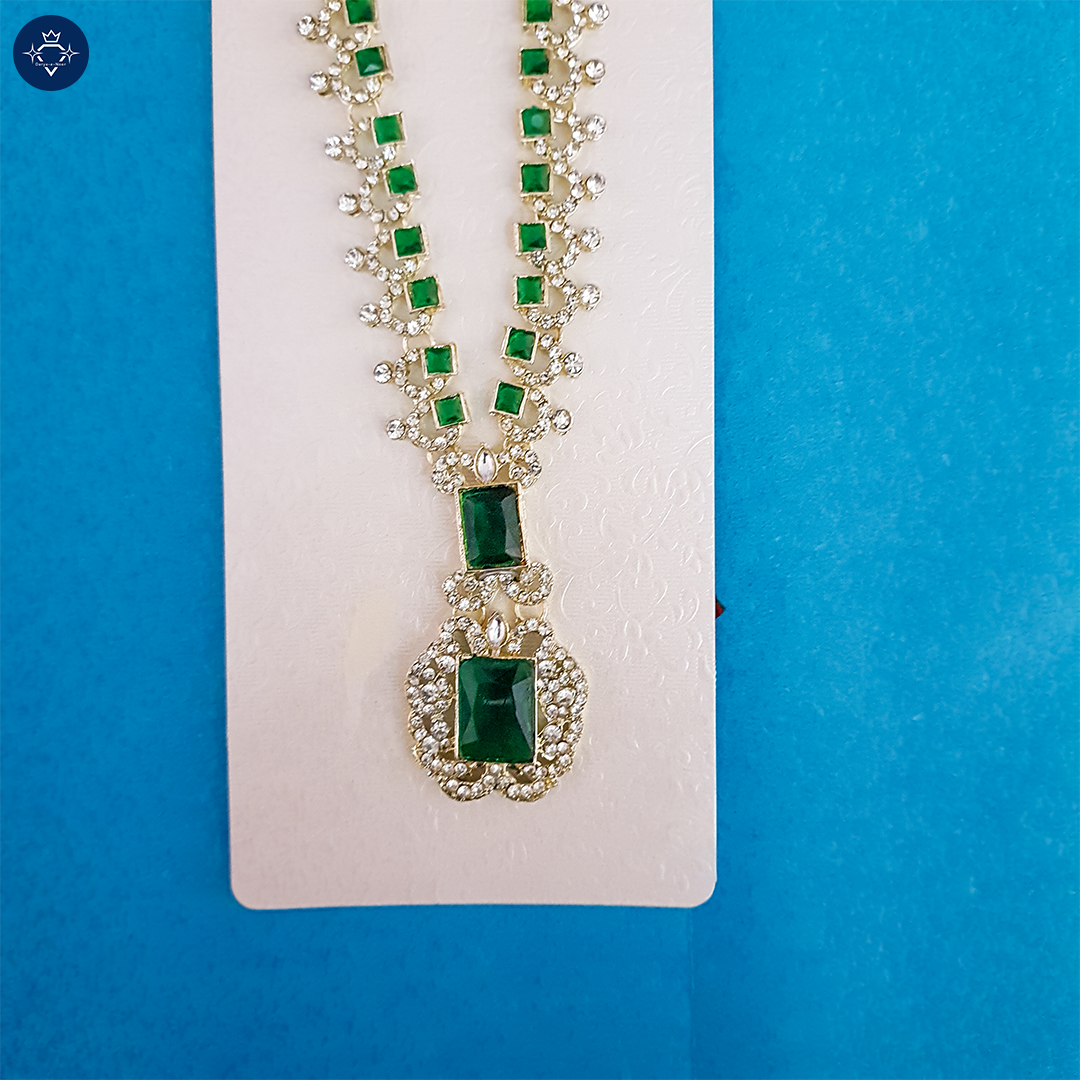 Royal Elegance Necklace Set-Green