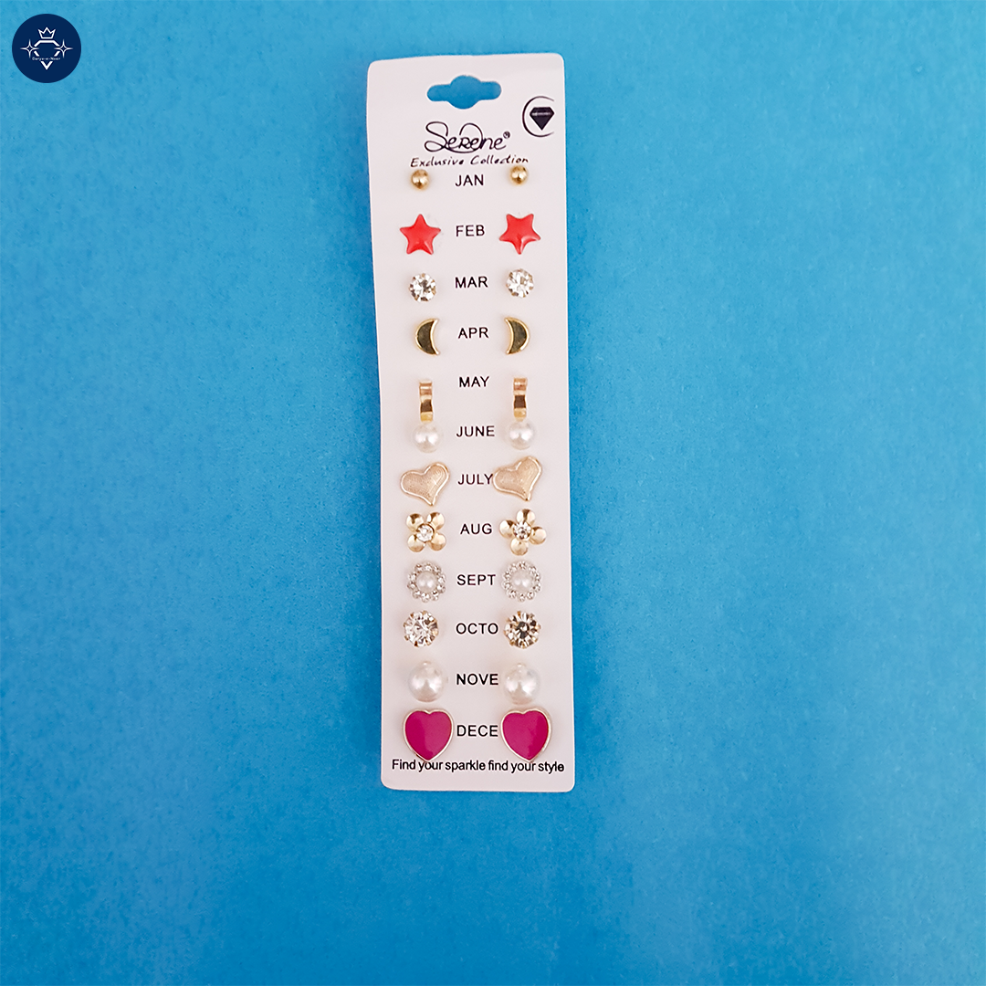 Monthly Earring Set