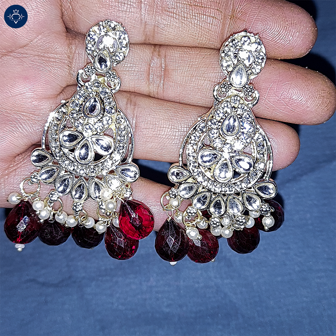 Crimson Queen Statement Earrings