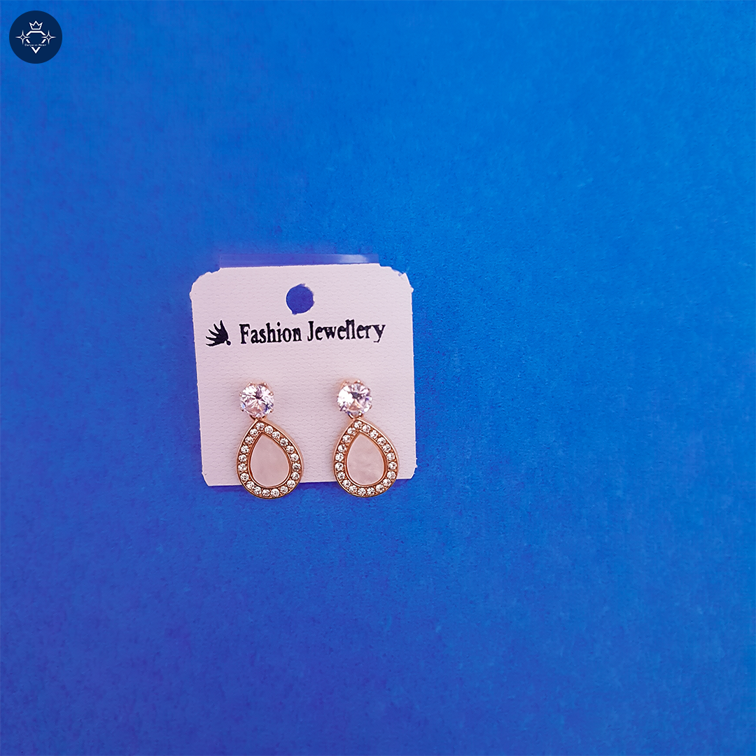 Rose Gold Earrings Set- 5 Piece