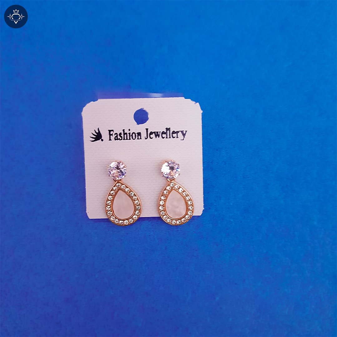 Rose Gold Earrings Set- 5 Piece
