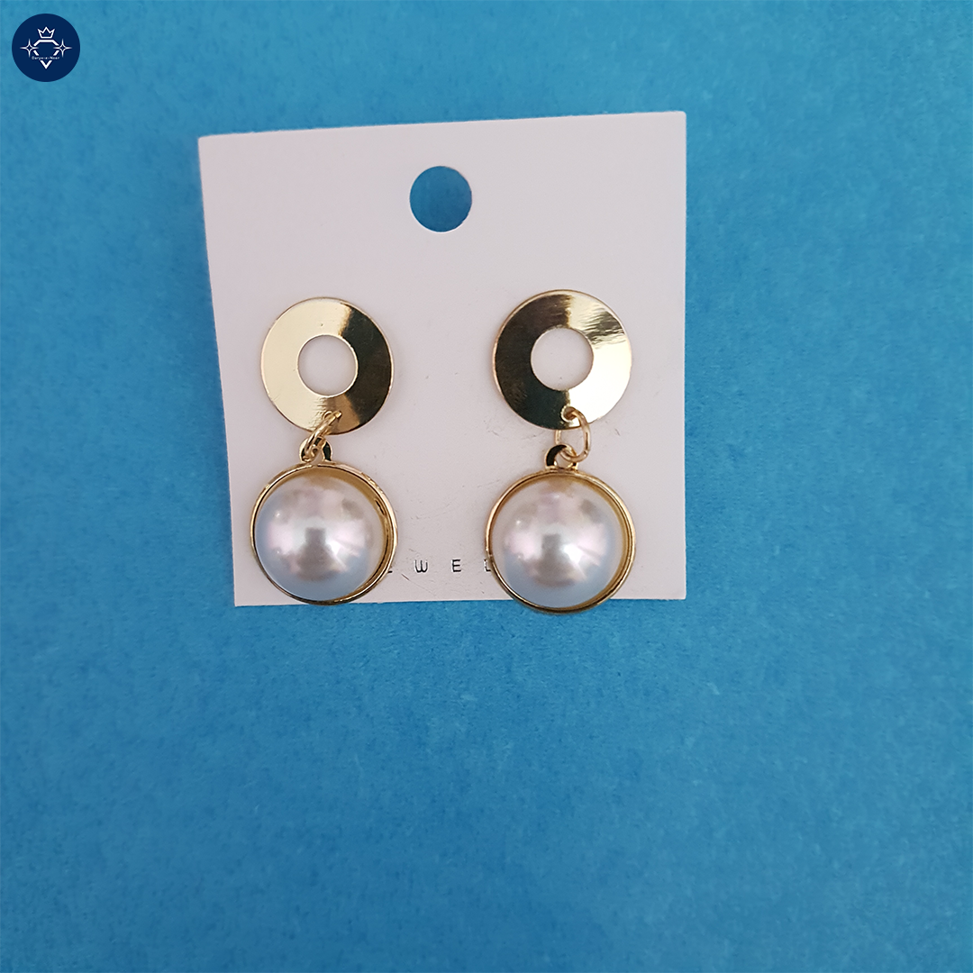 Gold and Pearl Earrings