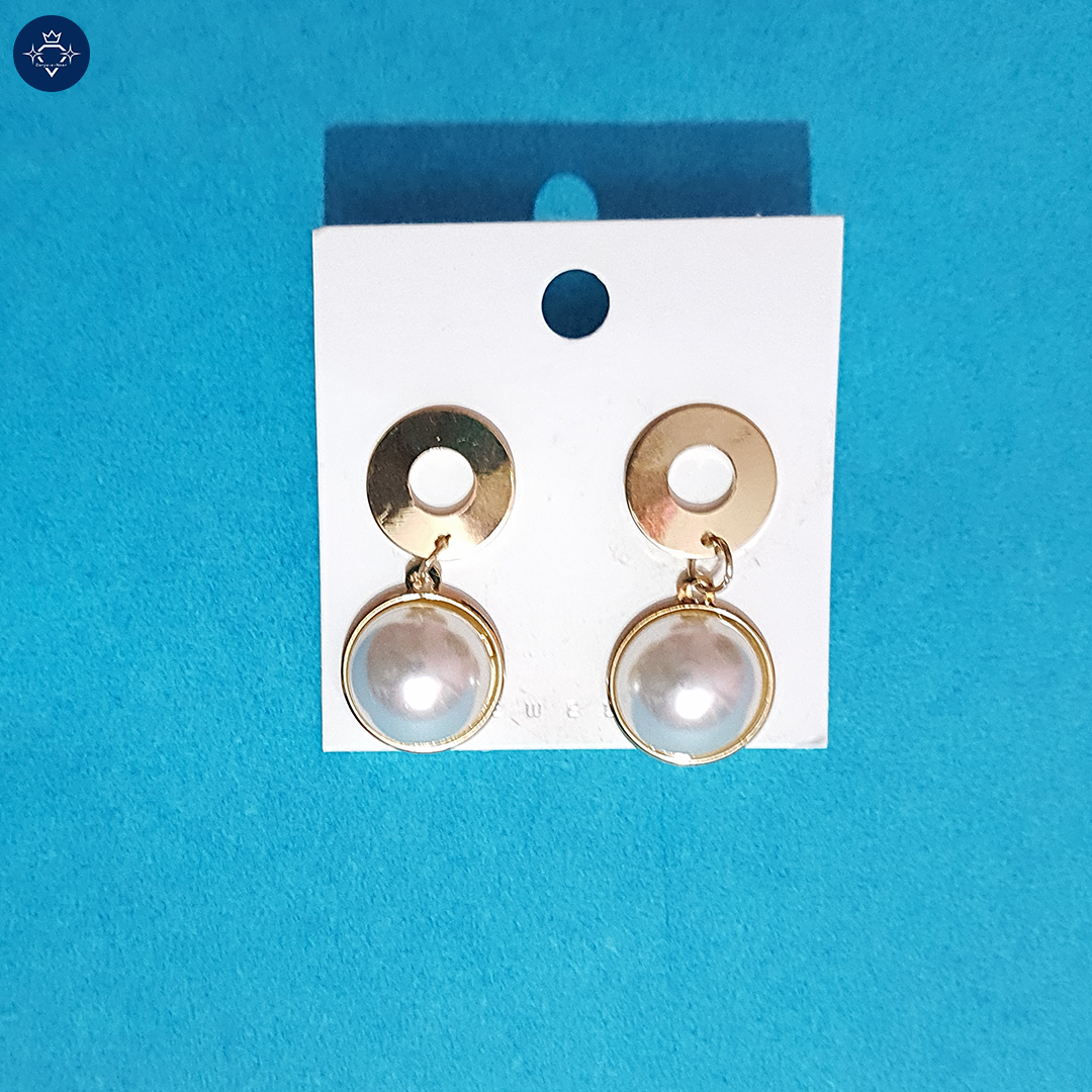 Gold and Pearl Earrings