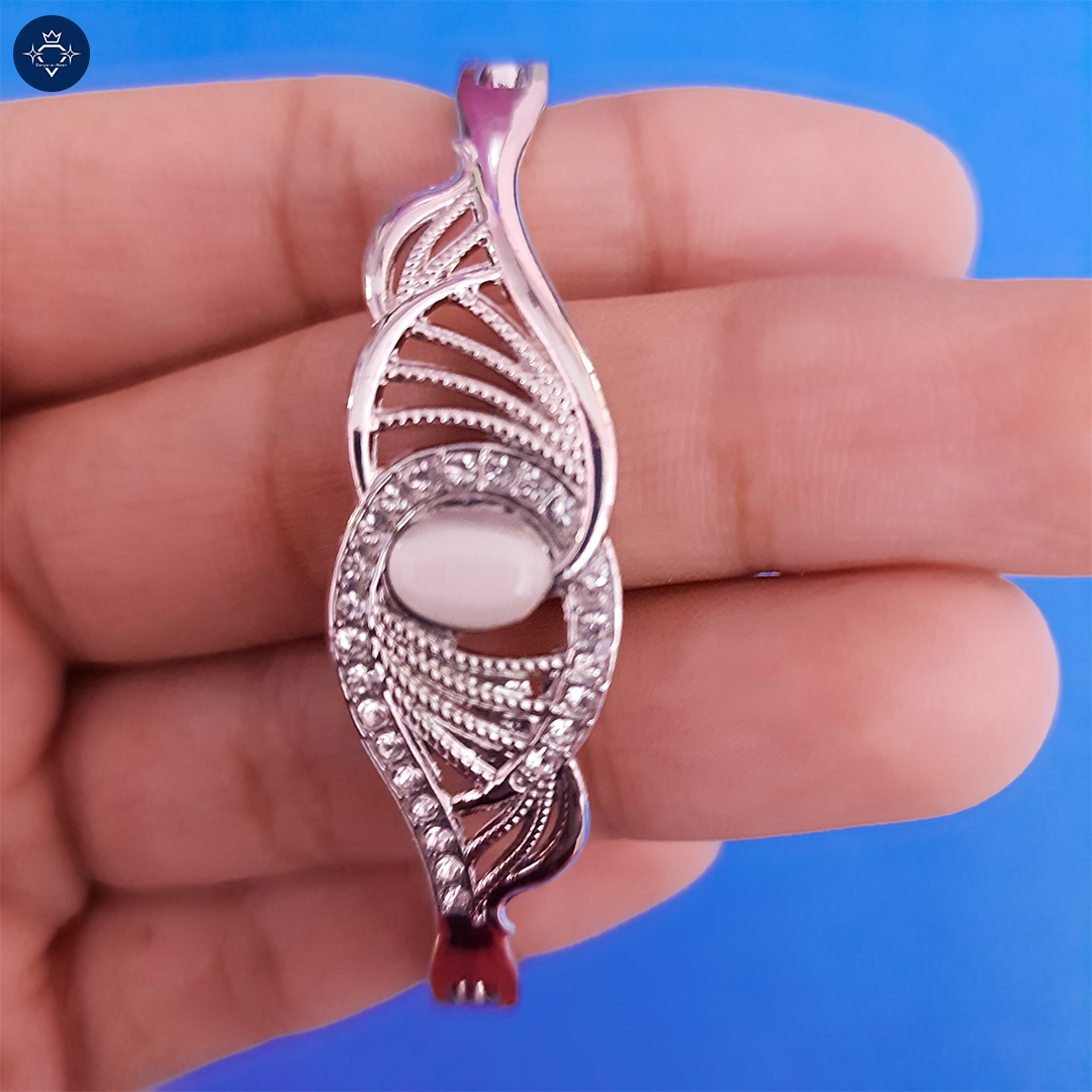 Ethereal Elegance Silver Bracelet