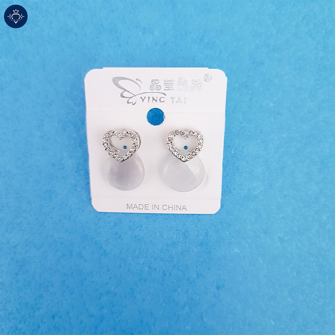 Crystal Heart Elegance Earrings