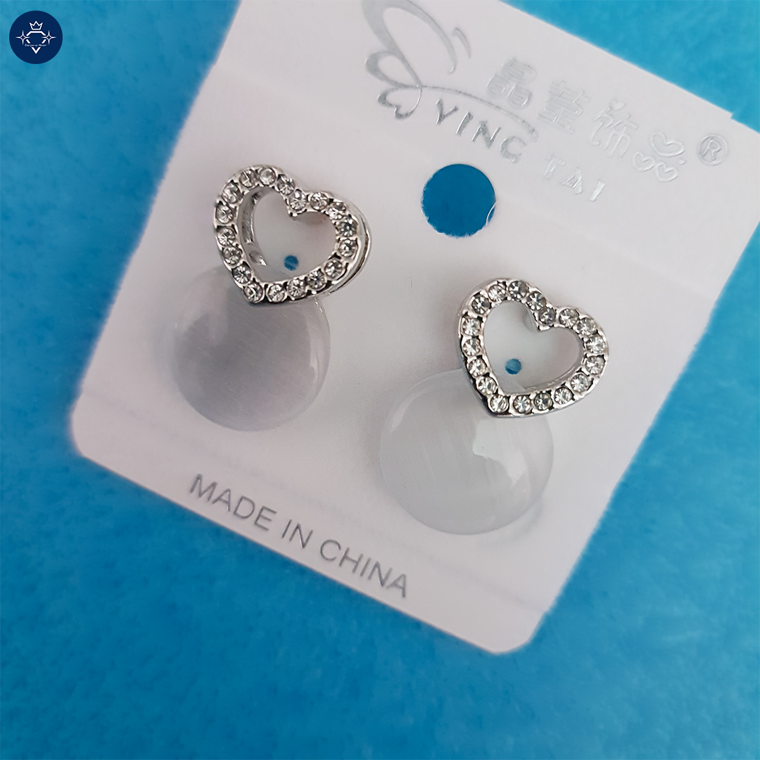 Crystal Heart Elegance Earrings