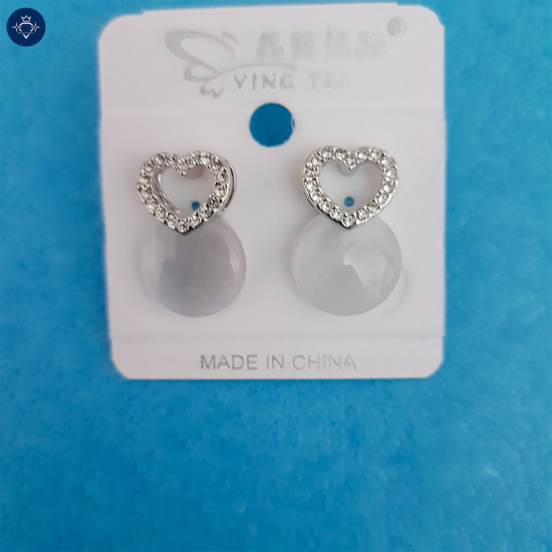 Crystal Heart Elegance Earrings