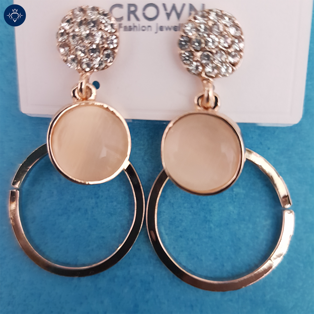 Rose Gold Radiance Hoop Earrings