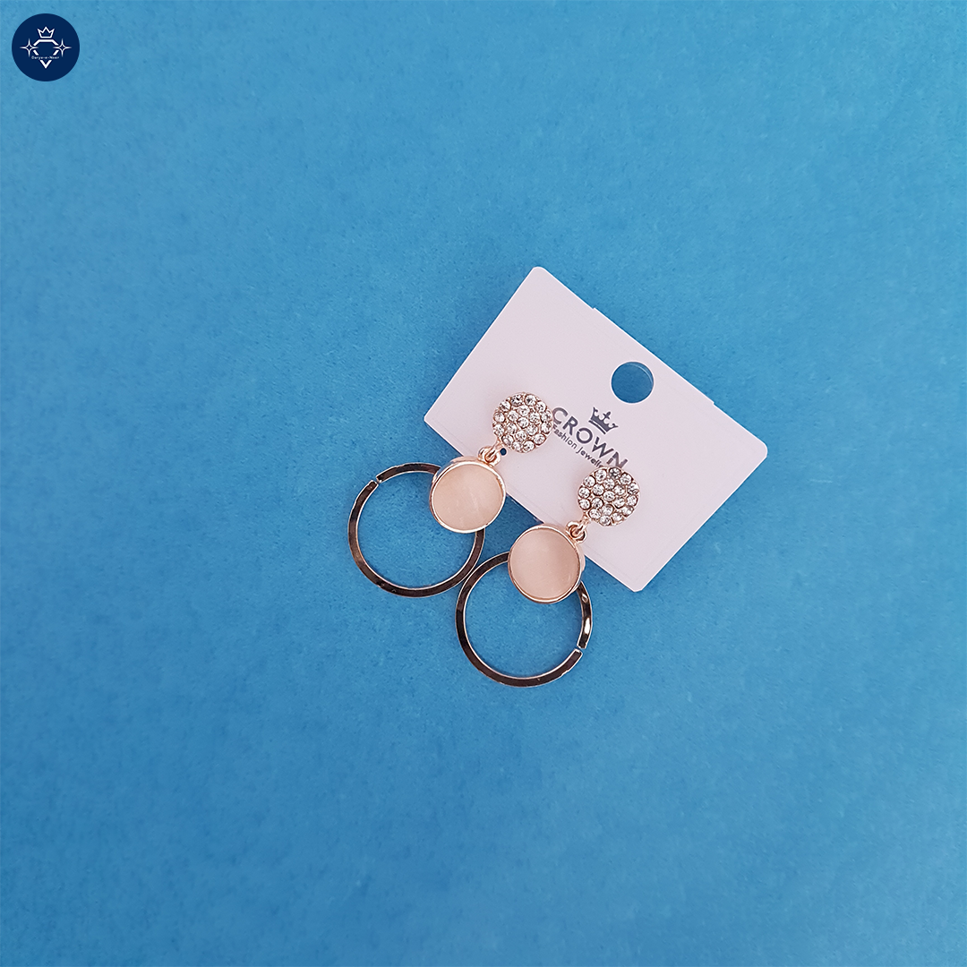 Rose Gold Radiance Hoop Earrings
