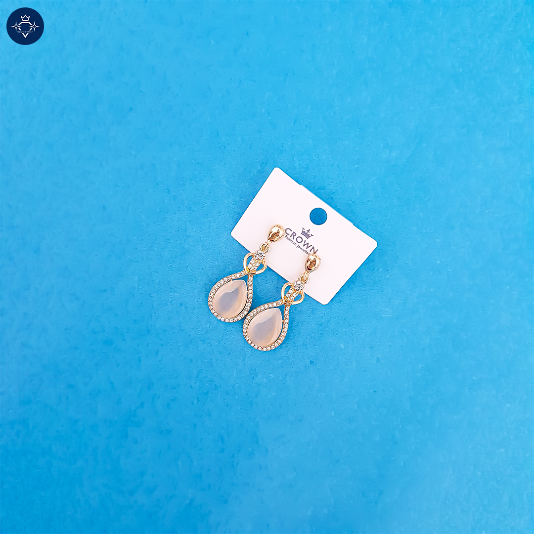 Gold-Toned Teardrop Elegance Earrings