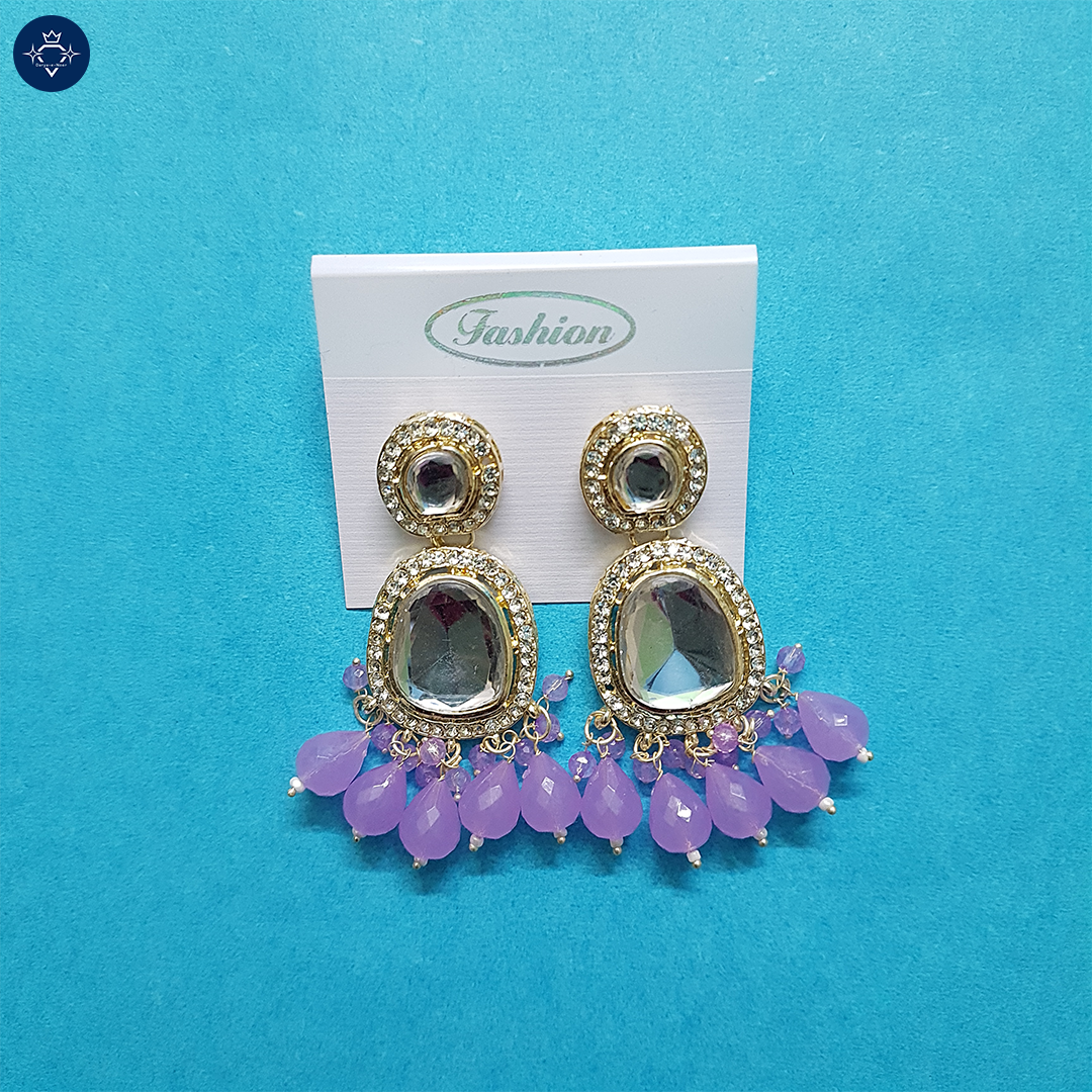 Neelpushp Kundan Earrings – A Royal Symphony of Elegance