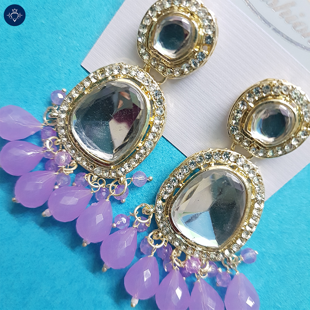 Neelpushp Kundan Earrings – A Royal Symphony of Elegance