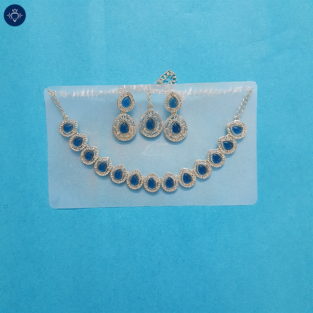 Azure Gleam Necklace Set 