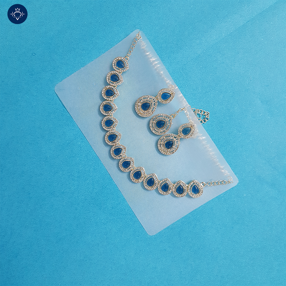 Azure Gleam Necklace Set 