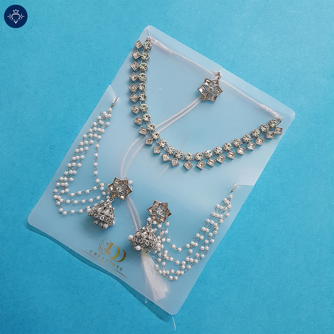Devsena Necklace Set – A Royal Ensemble of Grace & Glamour