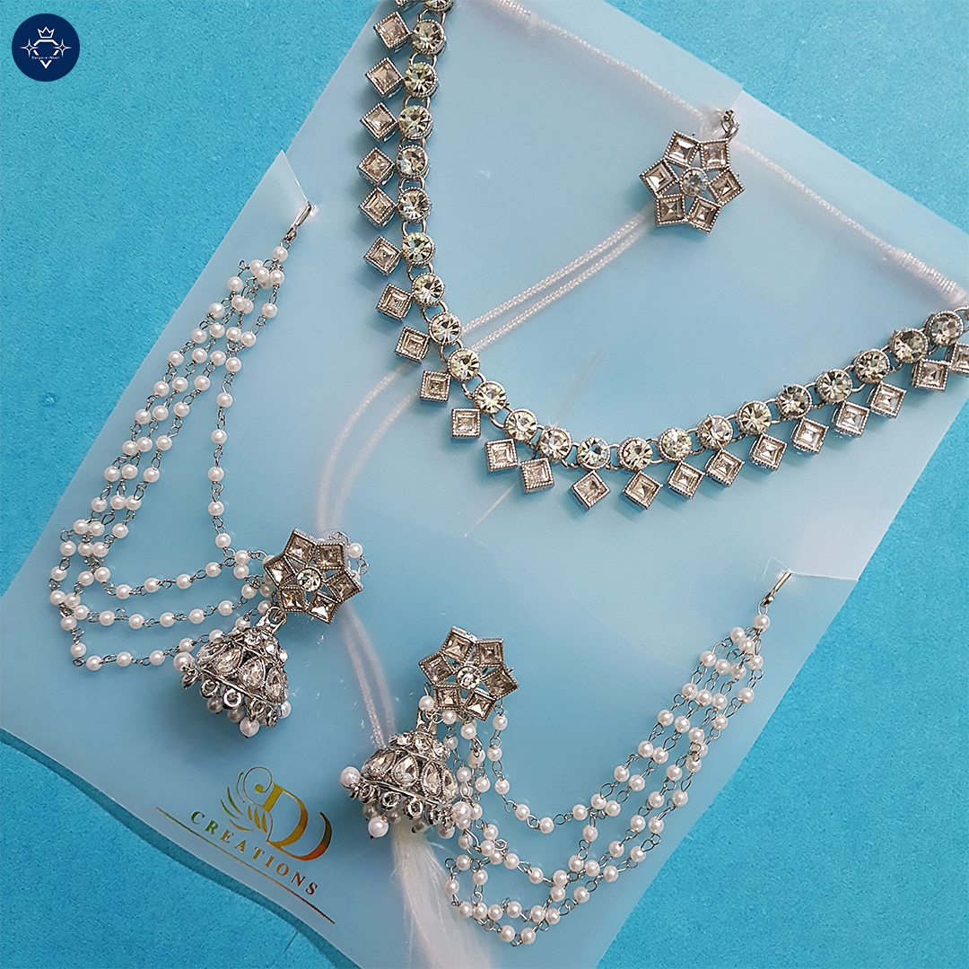 Devsena Necklace Set – A Royal Ensemble of Grace & Glamour