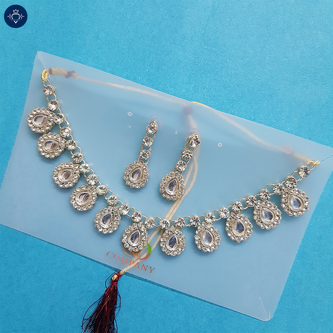 Ashru Mani Necklace Set – A Graceful Statement of Elegance