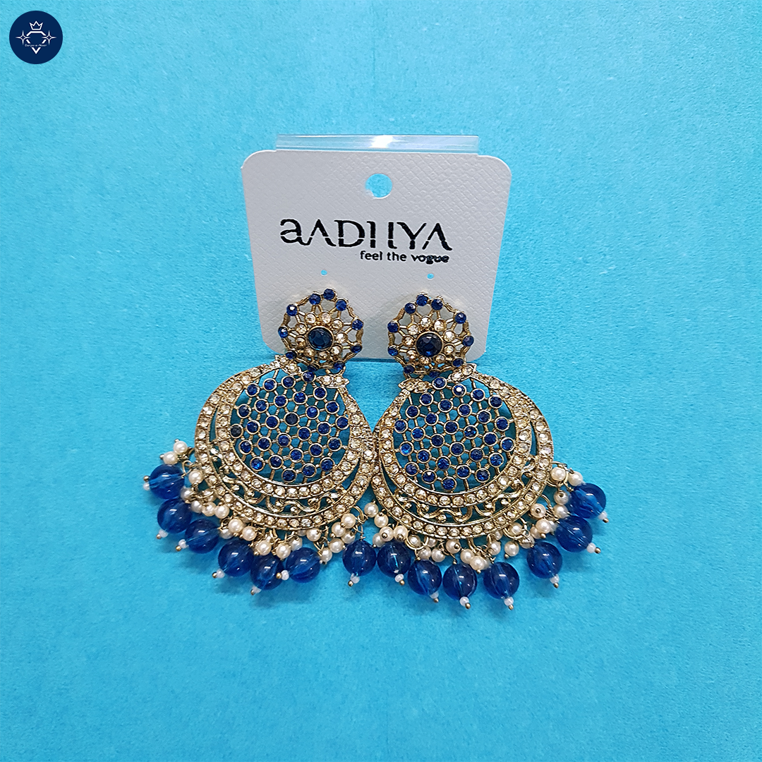 Neelanjali Earrings – A Royal Affair! 💙✨