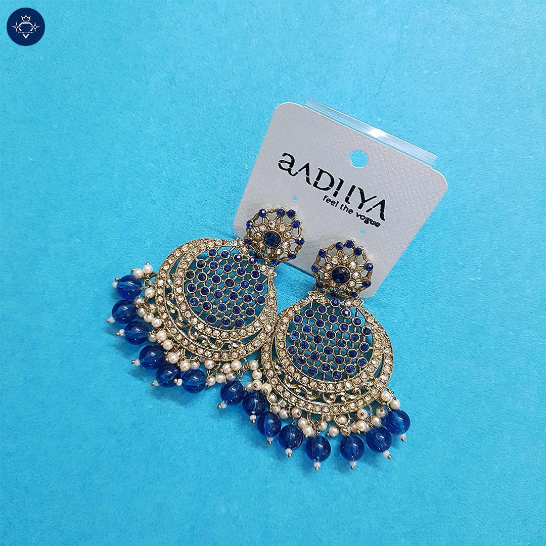 Neelanjali Earrings – A Royal Affair! 💙✨