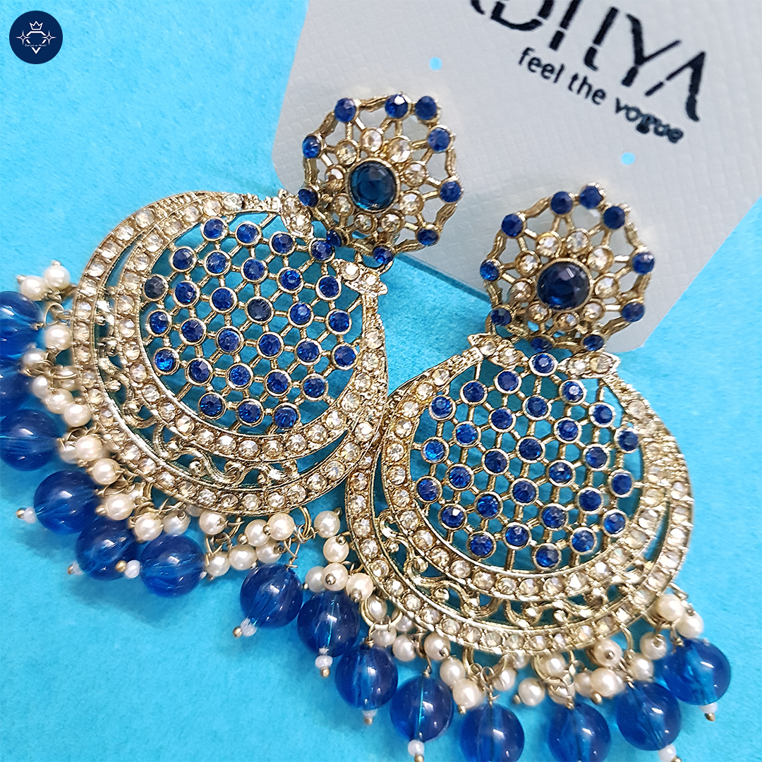 Neelanjali Earrings – A Royal Affair! 💙✨