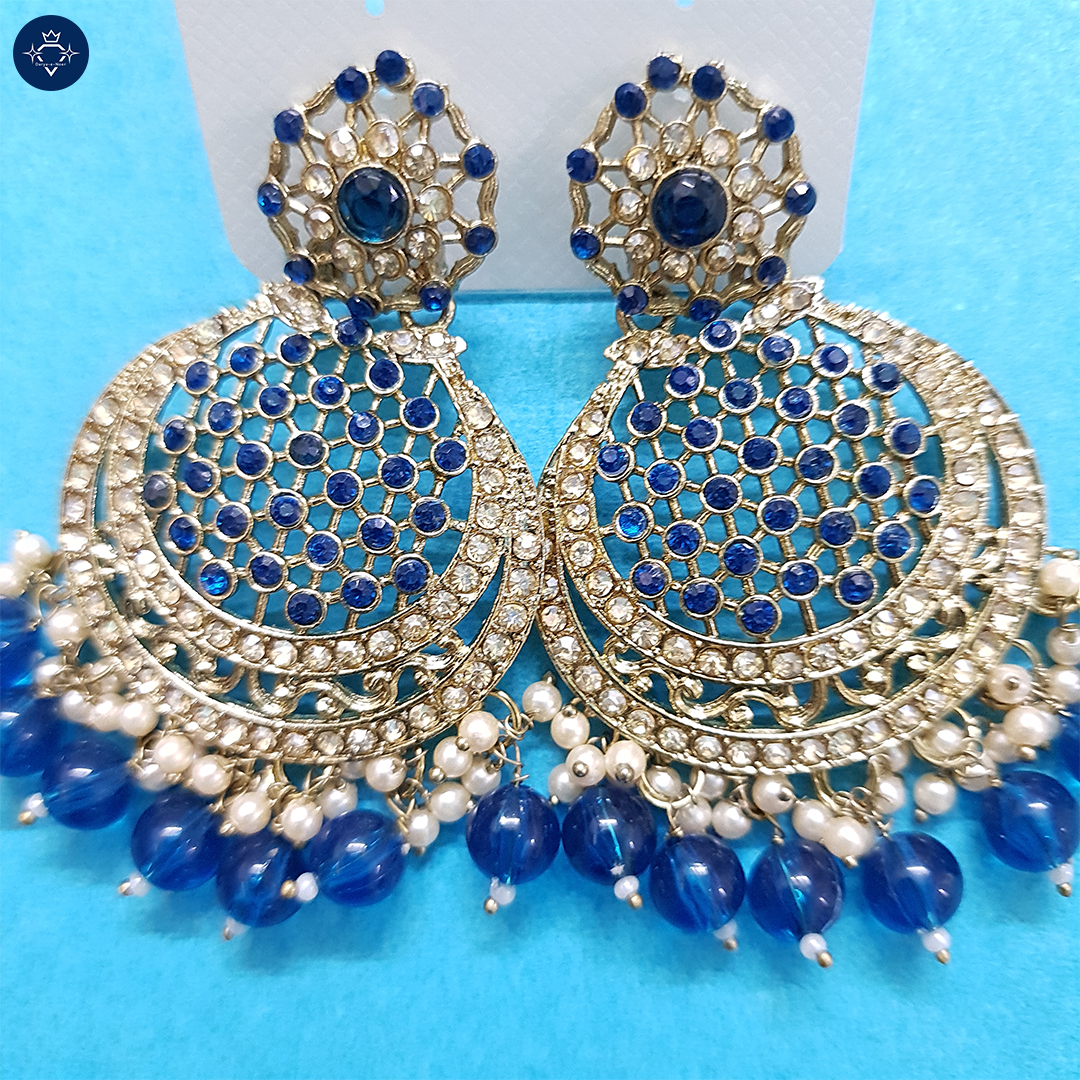 Neelanjali Earrings – A Royal Affair! 💙✨