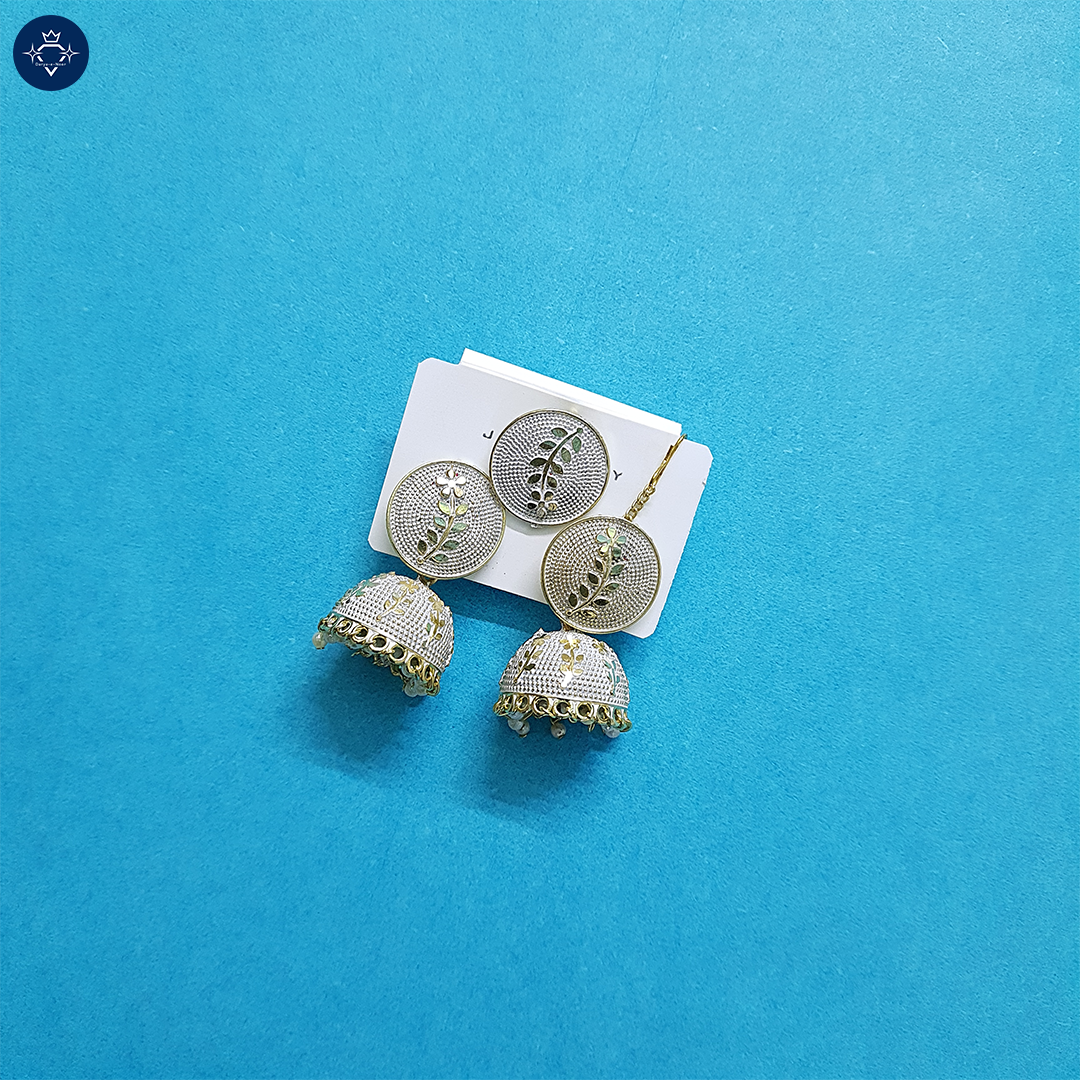 Simroz Earrings & Maangtikka Set
