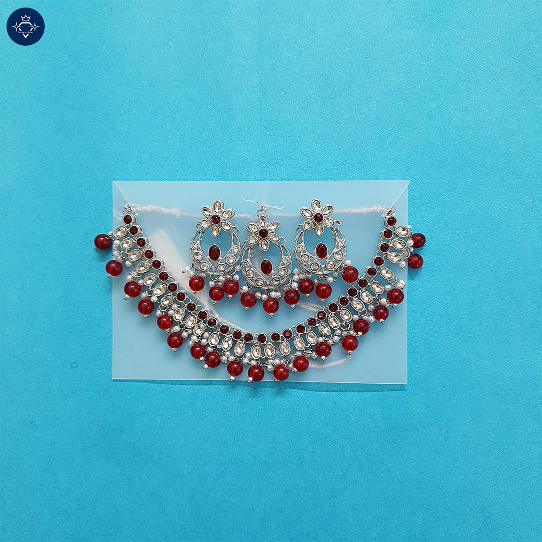 Surkh Rangini Necklace Set