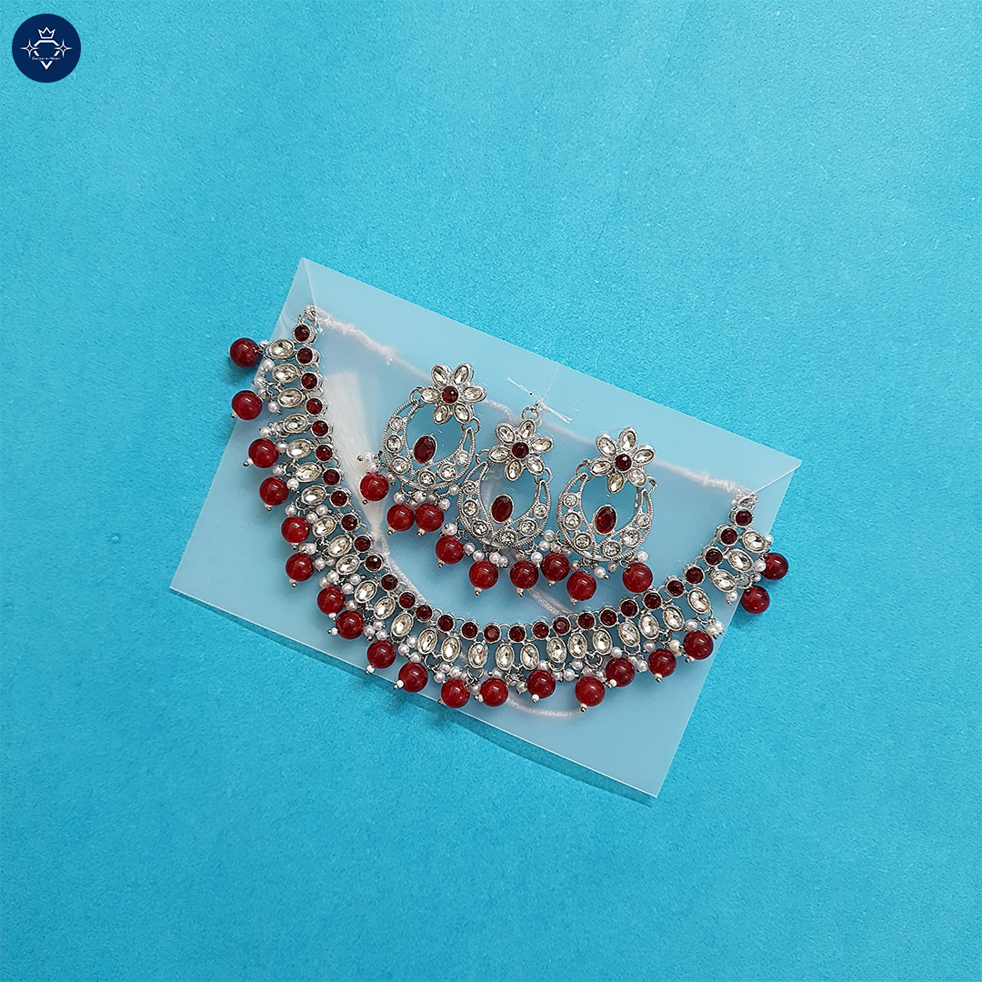 Surkh Rangini Necklace Set