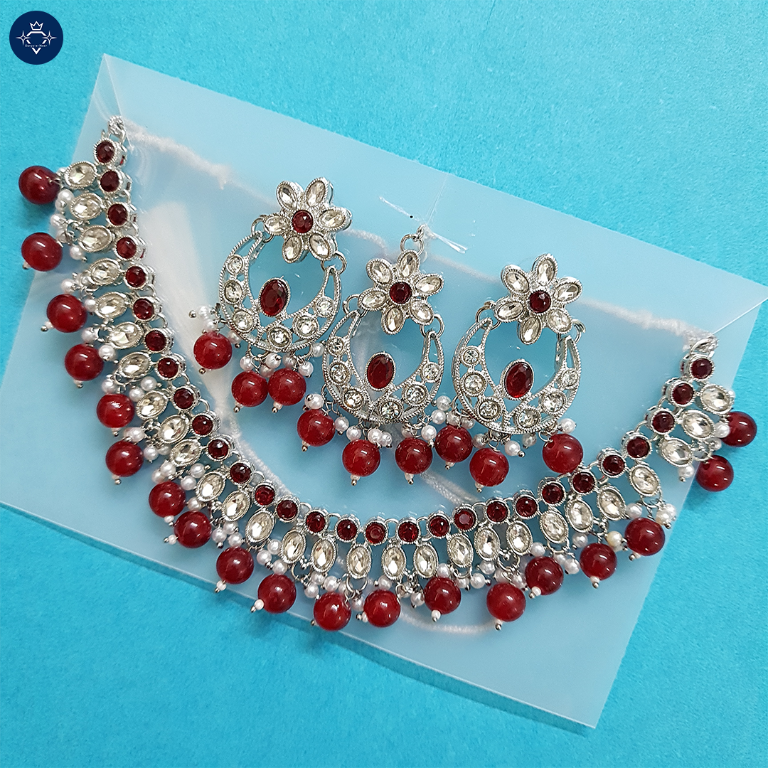 Surkh Rangini Necklace Set