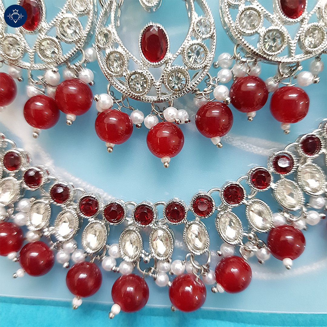 Surkh Rangini Necklace Set