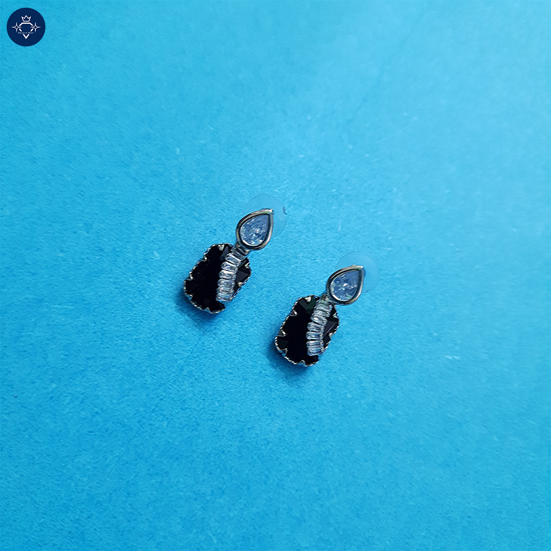 Onyx Baguette Earrings – Bold. Sleek. Unforgettable.
