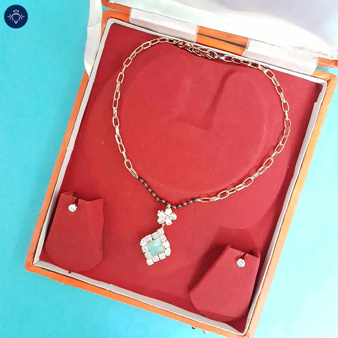 Turquoise Bloom Necklace Set 